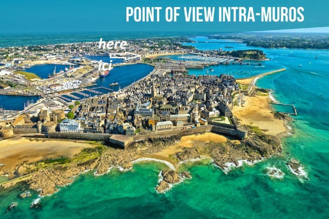 Appartement Saint Malo Vue Sur Mer Et Sur Intra Muros, Ferry, Plage Et Commerces A 50 M Экстерьер фото